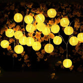Salcar 10 m LED Solar Lampion Lichterkette, 40 LEDs